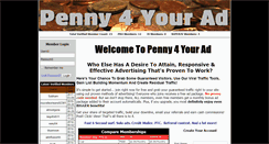 Desktop Screenshot of penny4yourad.com