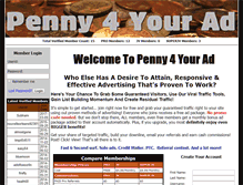 Tablet Screenshot of penny4yourad.com